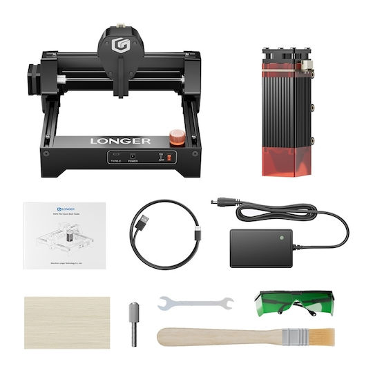 Longer Ray5 Mini Laser Engraver 5.5W Suitable for Leather Wood MDF Acrylic Plexiglass