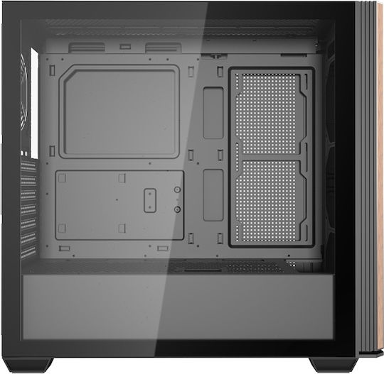 Darkflash DS900WS Gaming Midi-Turm Computergehäuse mit Seitenfenster Schwarz
