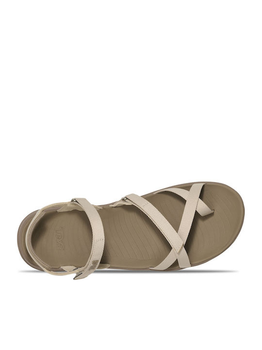 Tirra Women's Flat Sandals Sporty Beige