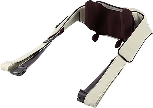 Avizar Automatic Wireless Shoulder Massager 2000 Mah Rechargeable Vibration Brown Beige