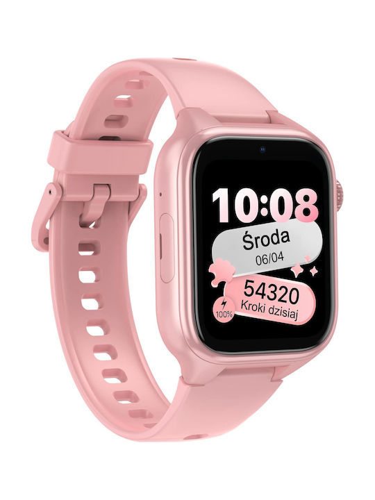 Junior Ceasuri Pentru Copii Smartwatch Cu GPS Și Cameră Roz