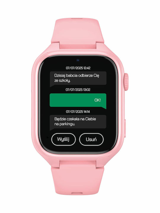 Junior Ceasuri Pentru Copii Smartwatch Cu GPS Și Cameră Roz