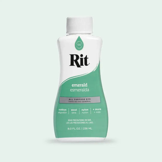 Rit Dye Liquid All-purpose Βαφή Υφασμάτων – Emerald 236ml