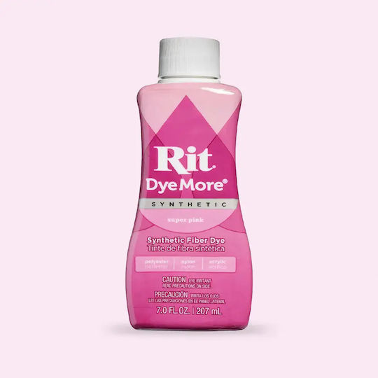 Rit Dyemore Liquid Βαφή Συνθετικών Υλικών – Super Pink 236ml