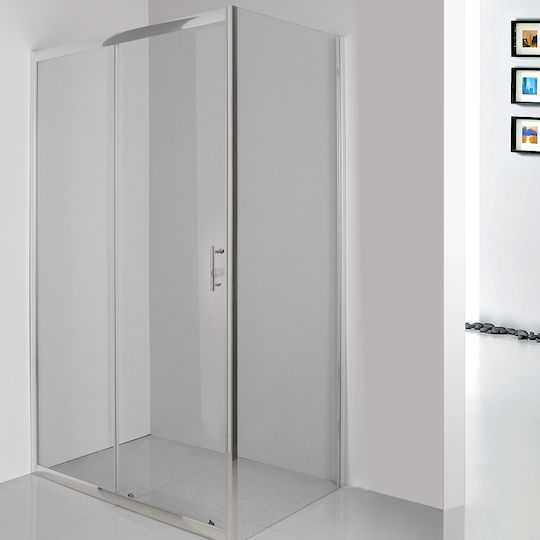Orabella Viva Καμπίνα Ντουζιέρας με Συρόμενη Πόρτα 100x70x180cm Clean Glass