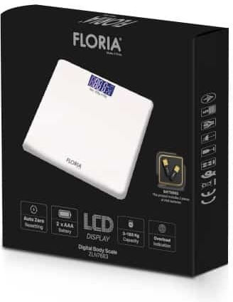 Cântar Digital de Baie 180kg Alb ZLN7683