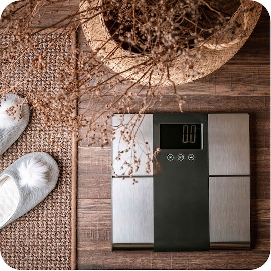 Cantar Digital De Baie 225kg Cu Analizator De Grăsime Corporală Argintiu ZY12463QWS38