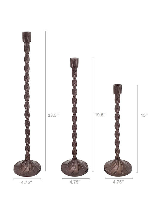 Artekko Set Metall Kerzenhalter