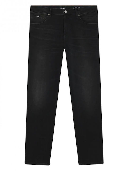 Re.maine Men's Elastic Black Jeans Pants