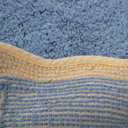 Nef-Nef Homeware Комплект Бански Килими Памучни Vertia Blue 60x90см