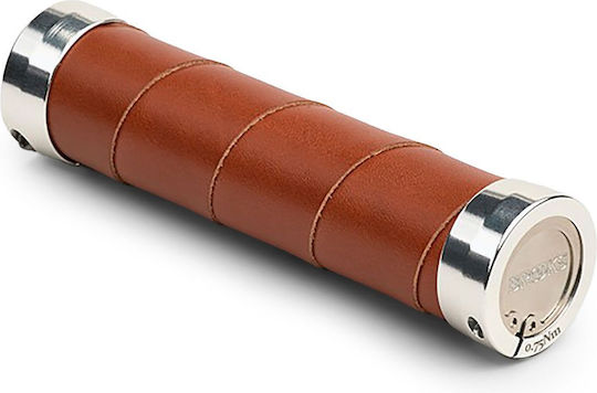 Brooks England Slender Leather Honey Handlebar Grips Size 130/100 Mm