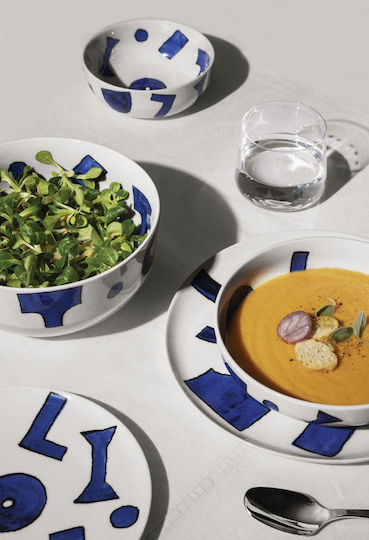 Alessi Πιάτο Βαθύ από Πορσελάνη Λευκό 20cm