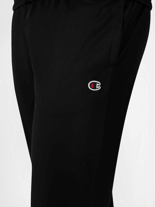 Herren-Sweatpants Glänzendes Schwarzes Sweatpants Set