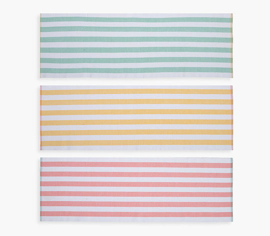 Nef-Nef Homeware Läufer Baumwolle Set Jeremy Koralle 45x140cm
