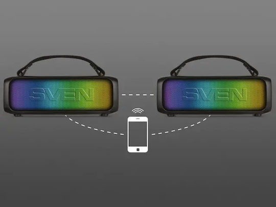 Sven PS-235 Ηχείο Bluetooth 12W με Ραδιόφωνο και Διάρκεια Μπαταρίας έως 12 ώρες Μαύρο