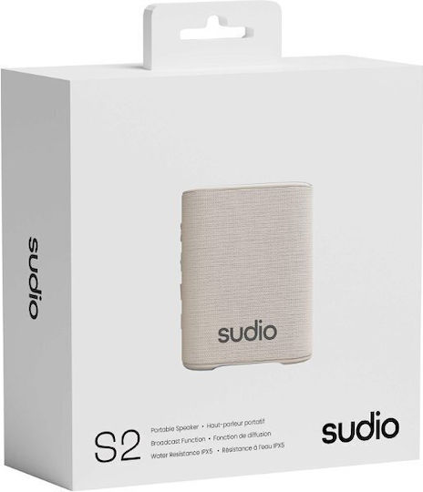 S2 Bluetooth Lautsprecher 5W mit Betriebszeiten bis zu 6 Stunden Beiges