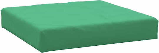 vidaXL Waterproof Sofa Cushion Palette with Backrest Green 2pcs 60x38cm