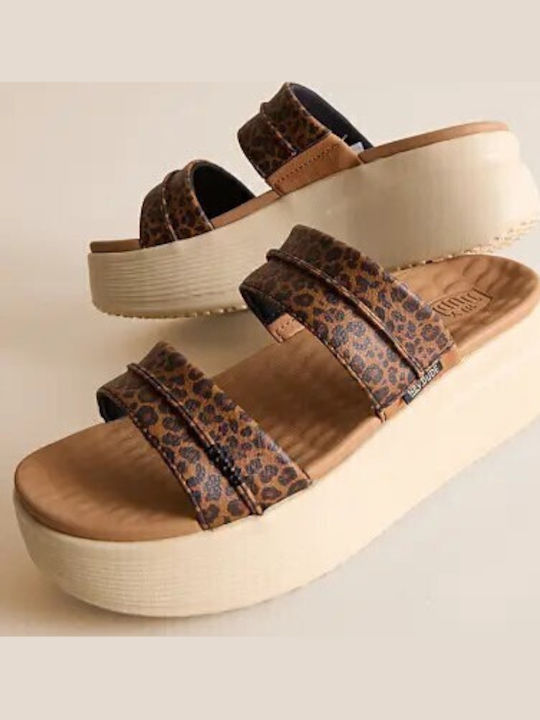 Platforme Dama Tip Slip On Tabac Maro