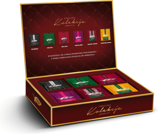 Herbapol Premium Tea Collection 48 Pcs Burgundy