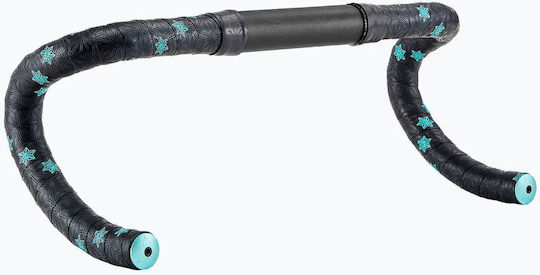 Supacaz Super Sticky Kush Galaxy Celeste Print Handlebar Tape Celeste Plugs