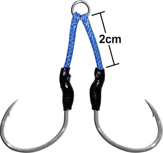 Assist Fishing Hooks Pregio 21-312 2/0