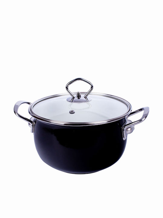 Mg Home Rustico Set De Oale Din Oțel Inoxidabil Cu Acoperire Interioară Emailată 3 Piese