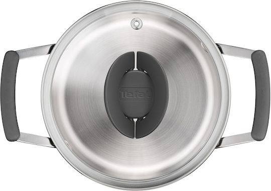 Tefal Optispace Σετ Κατσαρόλες από Ανοξείδωτο Ατσάλι με Αντικολλητική Επίστρωση 4 Σκευών