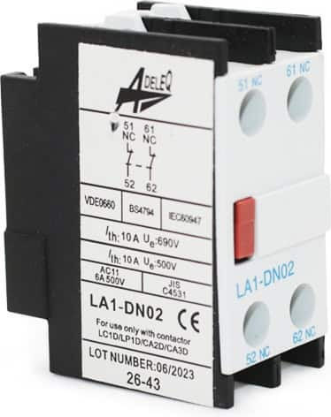Adeleq Schalter Schütz elektrische Schalttafel für Leistungsrelais 2NC 26-43