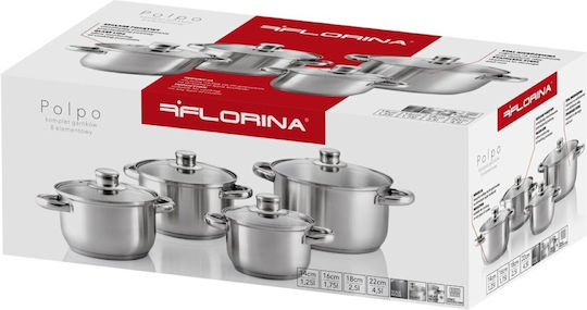 Florina Polpo Set De Oale Din Oțel Inoxidabil 4 Piese