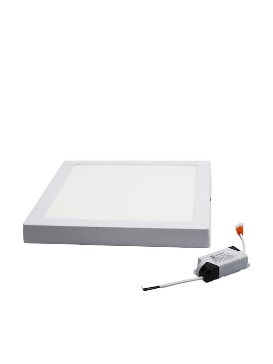 Adeleq Τετράγωνο Εξωτερικό LED Panel 25W με Φυσικό Λευκό Φως 4000K 30x30εκ.