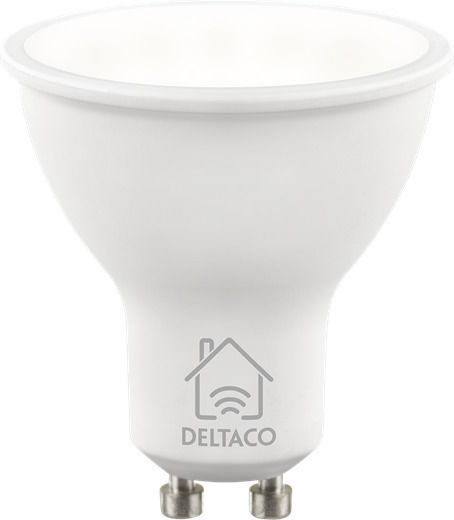 Deltaco Bec Smart LED 5W pentru Dulie GU10 Alb reglabil 470lm Reglabil în intensitate