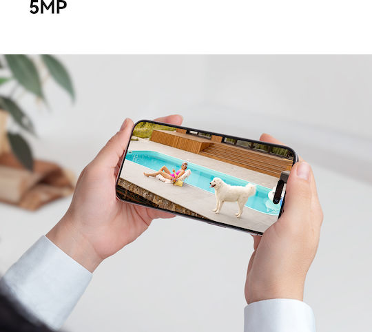 Imou IPC-PS8D-5V0 IP Κάμερα Παρακολούθησης Full HD+ 5MP Αδιάβροχη με Μικρόφωνο και Φακό 2.8mm