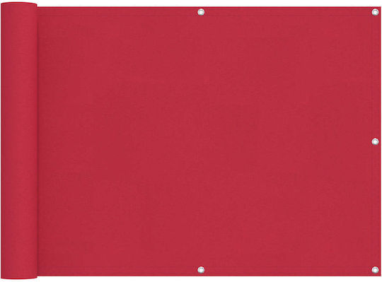vidaXL Rectangular Shade Divider Burgundy with PU Coating 0.75x8x8m
