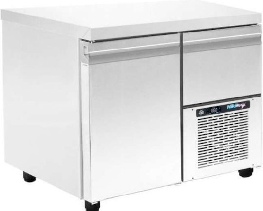 Niki Inox Επαγγελματικός Πάγκος Κατάψυξης 160lt με 2 Πόρτες Π89 x Β60 x Υ88εκ.
