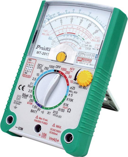 Analog Multimeter Analog + Buzzer + Diode + Transistor + Capacitor Capacitance Mt-2017n S/pro'skit