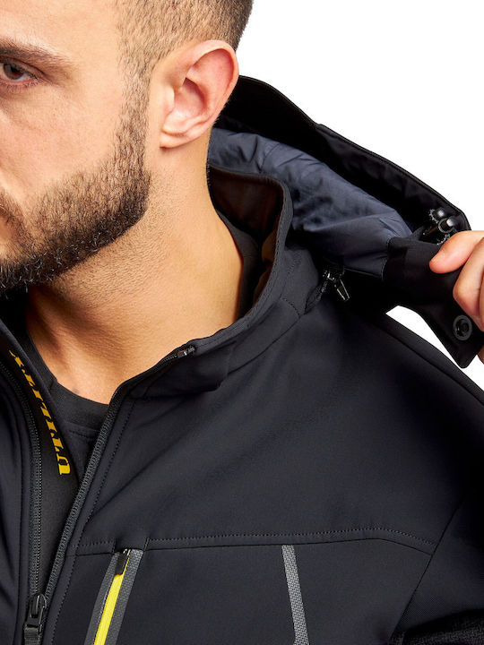 Utility Diadora Работно Яке Softshell с Поларена Подплата и с Качулка Черно