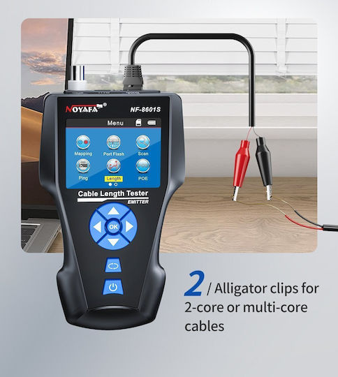 Multifunction Network Tester 1000m Test Length Ping Poe Functions Nf-8601s