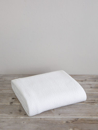 Nima Allegra Super Double Hotel Blanket White 250x260cm