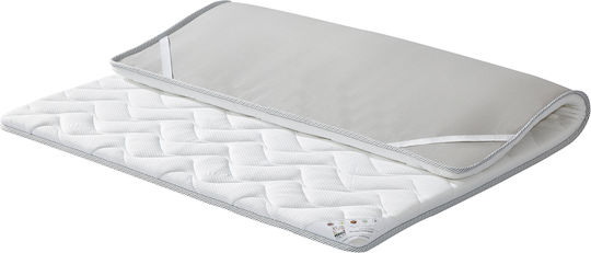 Mattress Topper Half-Double Foam with Strapped 110x200x4cm