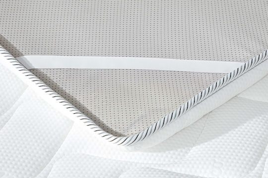 Mattress Topper Half-Double Foam with Strapped 110x200x4cm