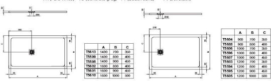 Ideal Standard Ultra Flat S+ Ορθογώνια Κεραμική Ντουζιέρα 100x70cm Λευκή