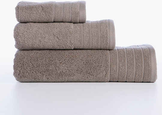 Nef-Nef Homeware Badehandtuch Frisch 80x160cm Taupe Gewicht 550gr/m²
