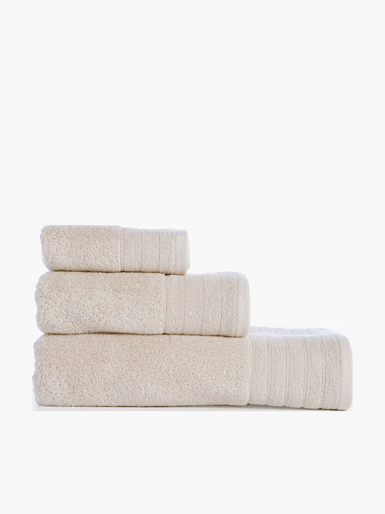 Nef-Nef Homeware Gesichtstuch Fresh 50x90cm Ecru Gewicht 550gr/m²