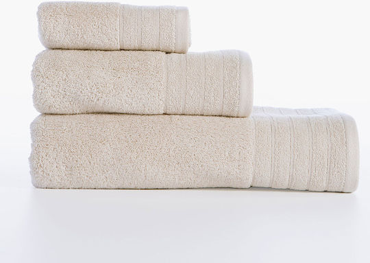 Nef-Nef Homeware Προσώπου Fresh 50x90εκ. Ecru Βάρους 550gr/m²