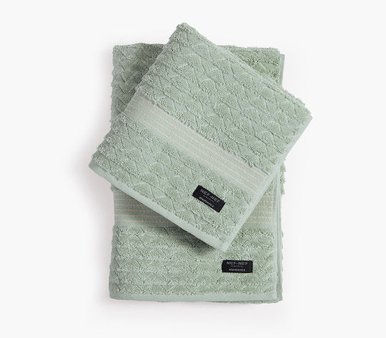 Nef-Nef Homeware Προσώπου Elements-elgyn 50x100εκ. Green Βάρους 600gr/m²