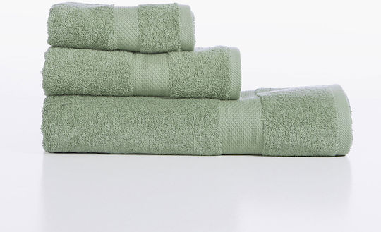 Nef-Nef Homeware Προσώπου Delight 50x90εκ. Green Βάρους 500gr/m²