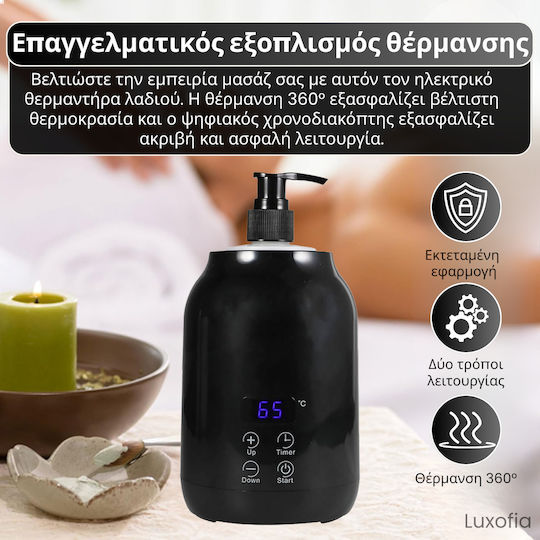 Electric Massage Oil Warmer Dispozitiv de îngrijire Cu capacitate de 0.25lt