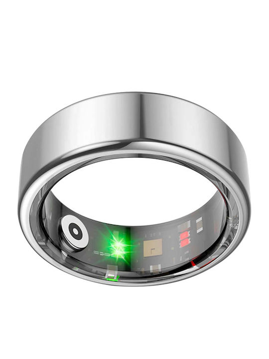 Avizar Connected Ring Size 12 Titan Model Charging Case Silver