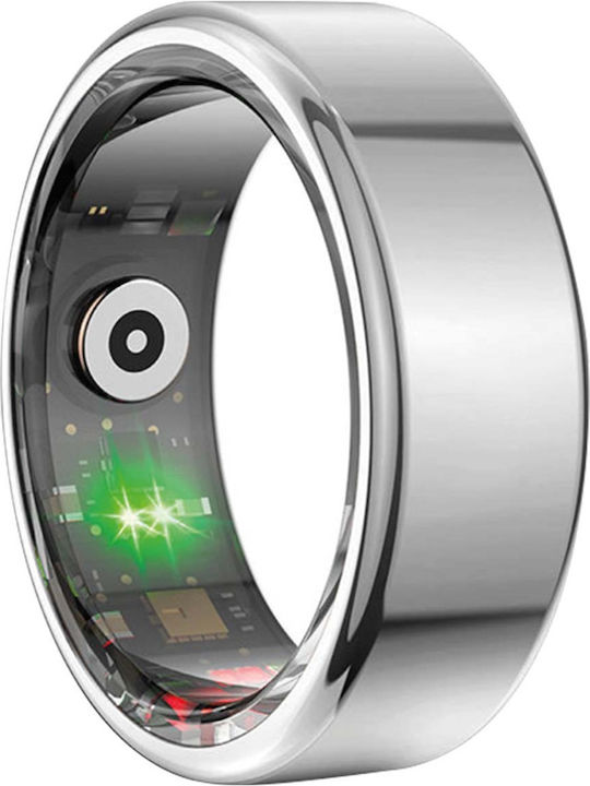 Avizar Connected Ring Size 12 Titan Model Charging Case Silver