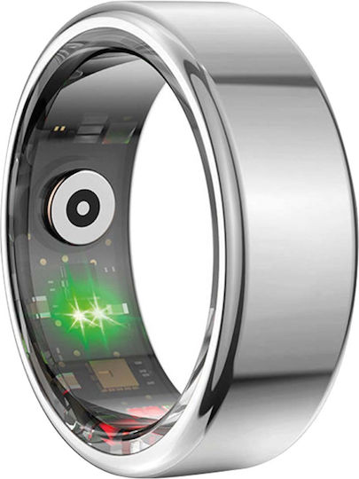 Avizar Connected Ring Size 12 Titan Model Charging Case Silver